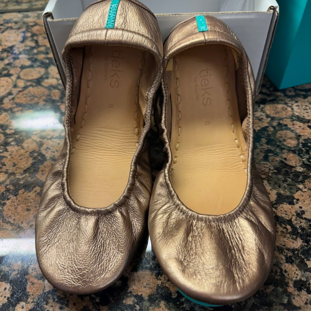 Tieks Metallic bronze.  Includes All Original Accessories - Picture 2 of 4